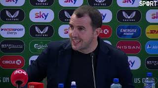 Press Conference  John OShea on his future after interim spell [upl. by Enilkcaj]