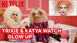 Drag Queens Trixie Mattel amp Katya React to Glow Up  I Like to Watch  Netflix [upl. by Biggs]