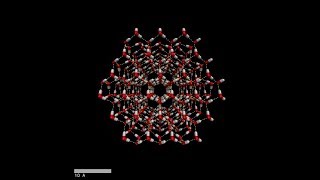 Molecular dynamics simulation of ice crystal melting [upl. by Tedda]