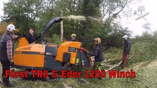 Först TR8  erster Einsatz amp Eder Winch 1200  Baumpflege Mertens [upl. by Boj]