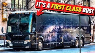 INCREDIBLE Overnight Sleeper Bus with beds to Washington DC [upl. by Arba]