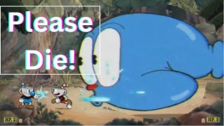 Cuphead TOOO HARD  Goopy Le Grande Boss Fight [upl. by Bela]