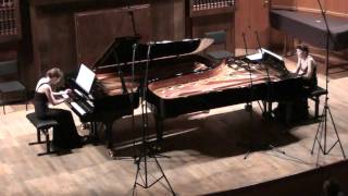 SaintSaëns quotDanse macabrequot op40 for two pianos  Anastasia amp Liubov Gromoglasova [upl. by Annaya]