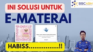 Solusi Untuk EMaterai yang HabisJangan Panik [upl. by Juliana633]