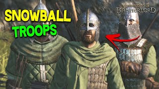 Snowballing amp Recruiting Troops for Free Simple Guide  Mount amp Blade II Bannerlord [upl. by Waldner615]