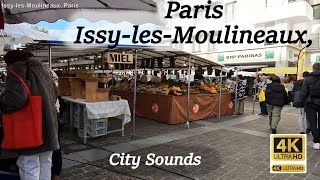 Paris Issy les Moulineaux  Walking Tour  4K [upl. by Inneg984]