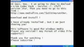 Download KLite Codec Pack  Full Version MediaFire Link [upl. by Eissert]