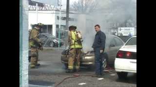 Little Ferrynj Fire Department Car Fire [upl. by Alilad207]