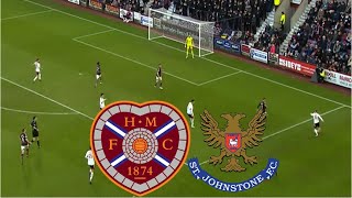 St Johnstone 12 Hearts Highlights  Premiership 202425 [upl. by Julio]