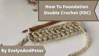 How To Work A Foundation Double Crochet Stitch FDC Beginner Crochet [upl. by Yolande]