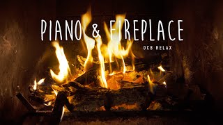 Relaxing Piano Music and Fireplace 247  Sleep Meditate Study Relax Stress Relief [upl. by Etsyrk]