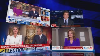 TV News Anchors Pull AllNighter During Election Broadcast [upl. by Ykcir]