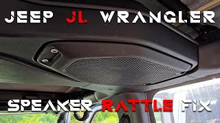 Jeep JL Wrangler Speaker Rattle Fix [upl. by Laniger]