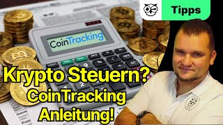 Cointracking Tutorial in deutsch Alles rund um deine Krypto Steuer 2024 in einem Tool [upl. by Yekciv]