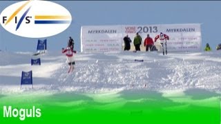 Highlights from the ladies dual moguls at the 2013 VossOslo FIS Freestyle World Ski Championships [upl. by Rosamond]