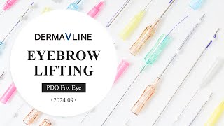 DERMAVLINE PDO Fox EyeEyebrow Lifting [upl. by Enelloc]