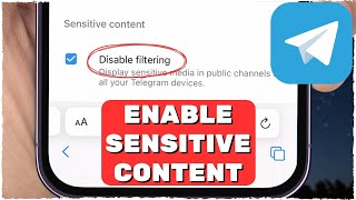 ENABLE Sensitive Content on Telegram 2024 iOS amp Android [upl. by Fenwick]