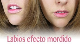 Cómo maquillar labios efecto mordido [upl. by Rehsa]