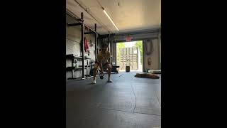 Single Arm Kettlebell Power Clean Front Squat [upl. by Aihcats]