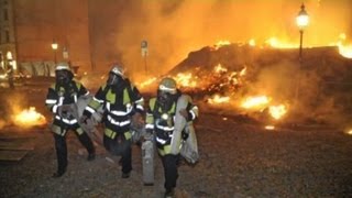 Fliegerbombe in München Schwabing explodiert Bilder der Feuerwehr [upl. by Gustavus667]