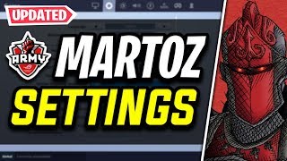 NEW Martoz Fortnite Settings and Keybinds UPDATED SENSITIVITY [upl. by Nisior]