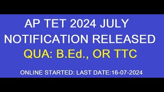 APTET2024 TET 2024 APTET ONLINE APPLICATION FORM 2024 HOW TO APPLY APTET 2024 APTET PAYMENT 2024 [upl. by Beller]