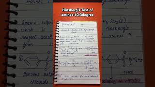 Hinsberg’s Test of amines [upl. by Oilime]