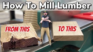 How to Mill Wood  Become a Better Woodworker [upl. by Frazer]