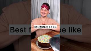 How to enjoy CHOCOLATE SPRINKLE CAKE with best friend properly😎❤️🍰 CHEFKOUDY [upl. by Lenee]