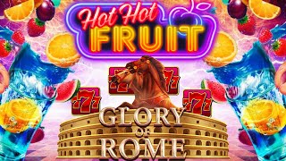 Hot Hot Fruit Once Again Featuring Glory of Rome New Habanero Slot [upl. by Yblek]