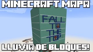 Minecraft MAPA LLUVIA DE BLOQUES [upl. by Odraccir]