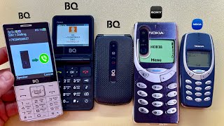 Outgoing Call NOKIA 3310 amp BQ OPTION on Sony Xperia 5  BQ Pocket and BQ FANTASY Incoming Call [upl. by Monjan]