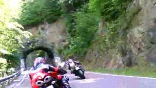 Onboard con Ninja zx6r Ducati 1198s e Yamaha R1 [upl. by Ambrosine]