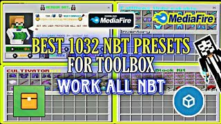 BEST 1032 NBT Presets For Toolbox  Work All NBT  Toolbox For Minecraft PE [upl. by Gardel455]