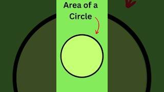 How to find the Area of a Circle shorts [upl. by Nauqal]