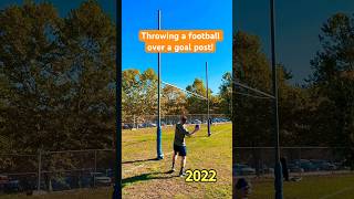 The goal post throw was NOT easy in the beginning recovery football [upl. by Denton895]