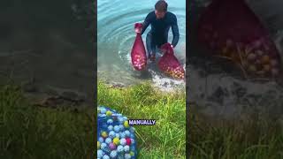 Golf Ball Collecting Machine [upl. by Nostrebor]