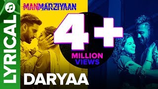 Daryaa  Lyrical Audio Song  Manmarziyaan  Amit Trivedi Shellee  Abhishek Taapsee Vicky [upl. by Netram]