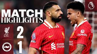 Highlights Salah STUNNER Completes QuickFire Comeback  Liverpool 21 Brighton [upl. by Malvina]