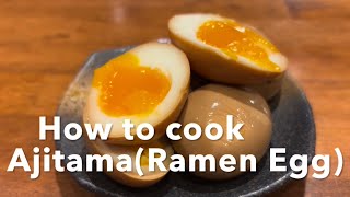 【How to cook AjitamaRamen Egg】Exquisite food make by a Master with 25 years of experience in JAP [upl. by Roselle]