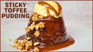 Easy Sticky Toffee Pudding Recipe  Sticky Toffee Pudding With Caramel Sauce  Date Cake [upl. by Atekehs66]