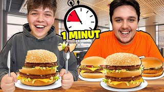 CONCURS DE MANCAT IN VITEZA BURGERI MCDONALDS VS ROBYNET [upl. by Annoynek]