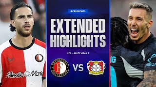 Feyenoord vs Bayer Leverkusen Extended Highlights  UCL League Phase MD 1  CBS Sports Golazo [upl. by Lotsirb]