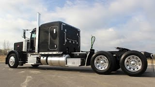 2018 Peterbilt 389 Flat Top Legendary Black X15 Cummins Custom Lights [upl. by Esinaej397]