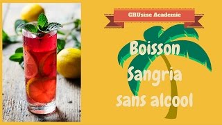 Une recette santé de boisson façon sangria mais sans alcool [upl. by Gloriana324]