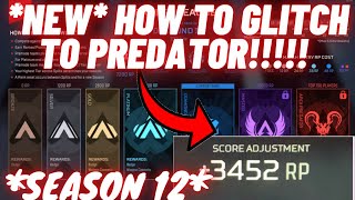 Apex Legends NEW Solo GLITCH TO PRED IN Season 12 BUG [upl. by Faletti]