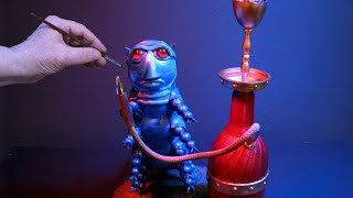 How to Scratch Build a Hookah Smoking Caterpillar out of Plastic Trash and Dollar Store Materials [upl. by Rossi387]