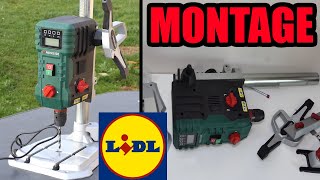 Montage Perceuse à colonne LIDL PARKSIDE PTBM 710 A1 électronique type BOSCH PBD 40 [upl. by Derrik]