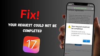 Your Request Could Not Be Completed at This Time Apple ID  2024  Fix [upl. by Buyer503]