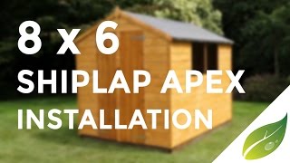 Mercia 8 x 6 Shiplap Double Door Shed Installation [upl. by Ettenoitna]